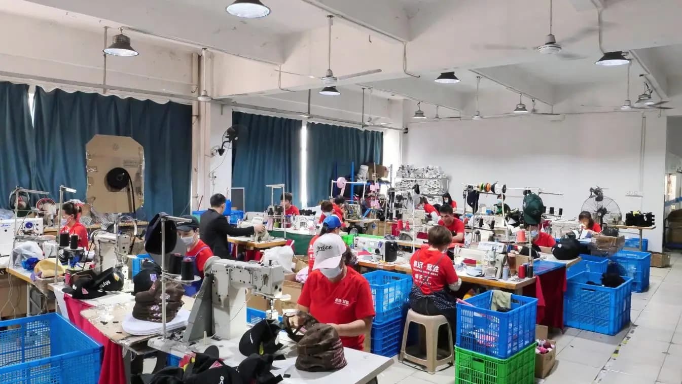 Shenzhen Dingguan Hat Making Co., Ltd. factory production line