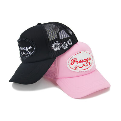 Foam 5 Panel Trucker Hat 3D Embroidery Snapback Breathable Structured Cap