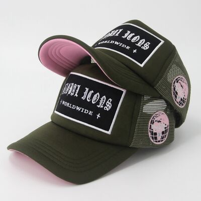 Embroidery Mesh 5 Panel Trucker Hats