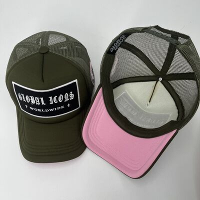 Embroidery Mesh 5 Panel Trucker Hats