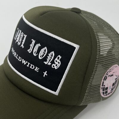 Embroidery Mesh 5 Panel Trucker Hats