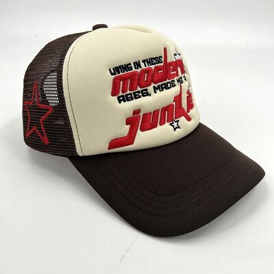 Full Version Embroidery 5 Panel Trucker Caps with Custom Logo