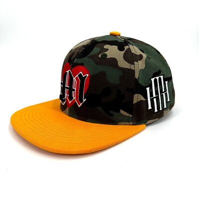 Embroidered Snapback Hat 3D Custom Logo Men Women Sports Baseball Flat Brim Adjustable Cap