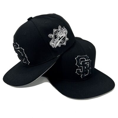 3D Embroidery Snapback Caps Hip Hop Baseball Hat Flat Brim Custom 6 Panel Adjustable
