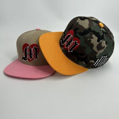 Acrylic 3D Embroidered 6 Panel Snapback Caps Puff Embroidery Hip Hop Sports Custom