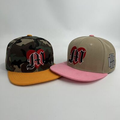 Acrylic 3D Embroidered 6 Panel Snapback Caps Puff Embroidery Hip Hop Sports Custom