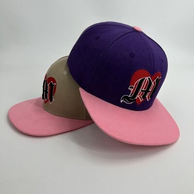 Acrylic 3D Embroidered 6 Panel Snapback Caps Puff Embroidery Hip Hop Sports Custom