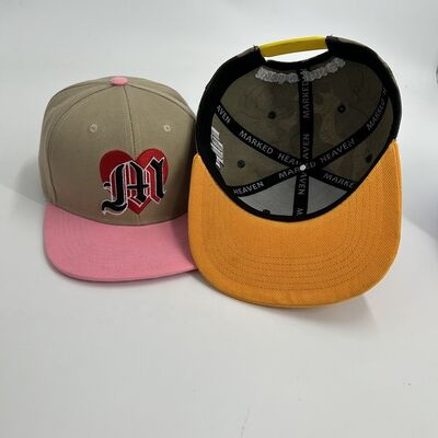 Acrylic 3D Embroidered 6 Panel Snapback Caps Puff Embroidery Hip Hop Sports Custom