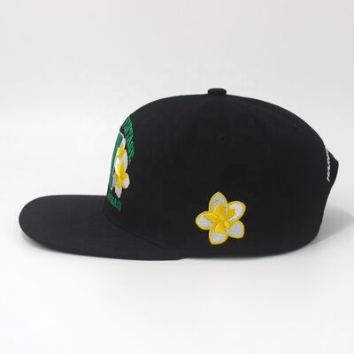 Hip Hop Custom 3D Embroidery Snapback Cap Baseball Hat Flat Brim Fitted Sports Adjustable