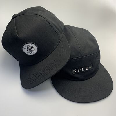 Custom Flat Brim 5 Panel Snapback Caps Embroidered Patch Structured Hat Adjustable