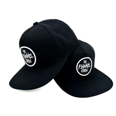 Custom Flat Brim 5 Panel Snapback Caps Embroidered Patch Structured Hat Adjustable