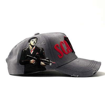The World Is Yours Scarface Baseball Caps Graphic Print Cotton 6 Panel Hat