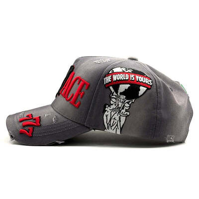 The World Is Yours Scarface Baseball Caps Graphic Print Cotton 6 Panel Hat