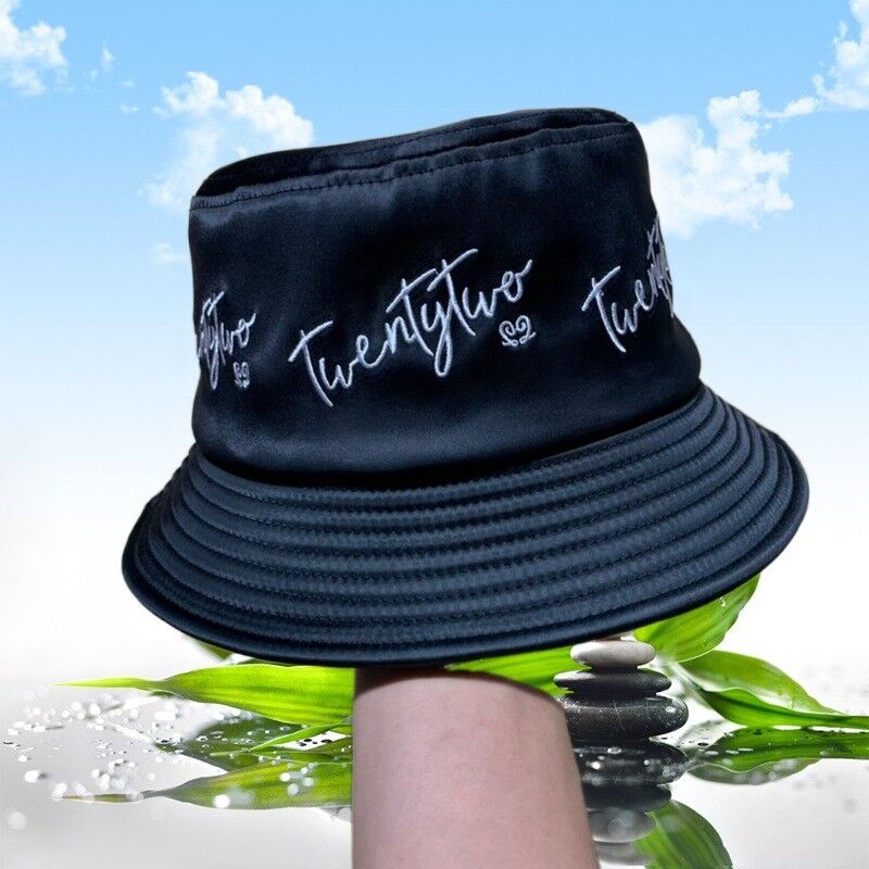 Custom Bucket Hats Embroidery logo Custom Digital Printing Sun Visor Satin Bucket Hat